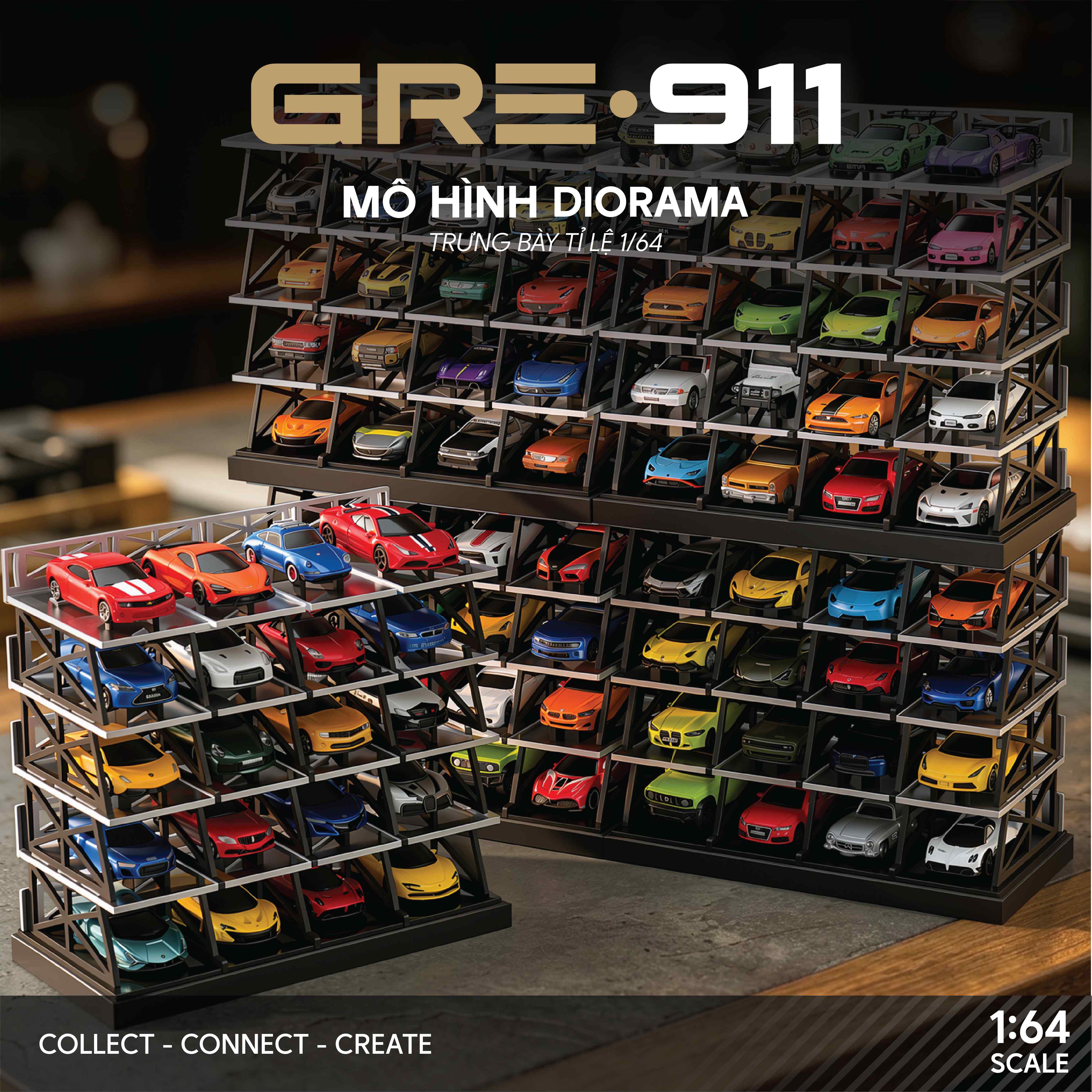 Mô Hình Diorama Modular Parking Garage GRE911BAS-73
