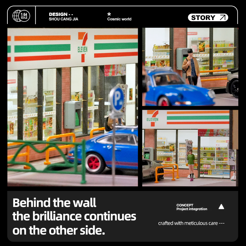 Mô hình Diorama Cửa hàng tiện lợi 7Eleven