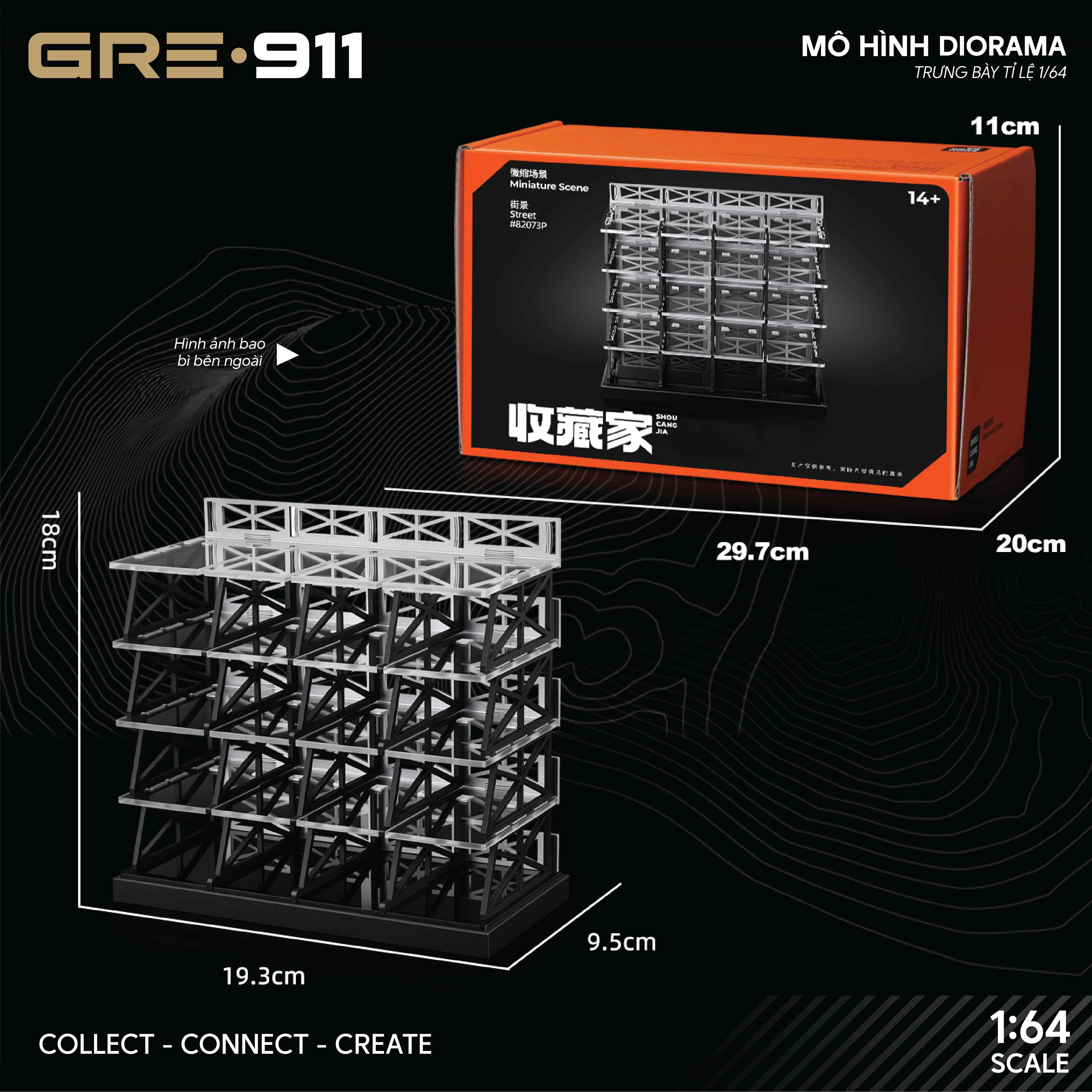 Mô Hình Diorama Modular Parking Garage GRE911BAS-73