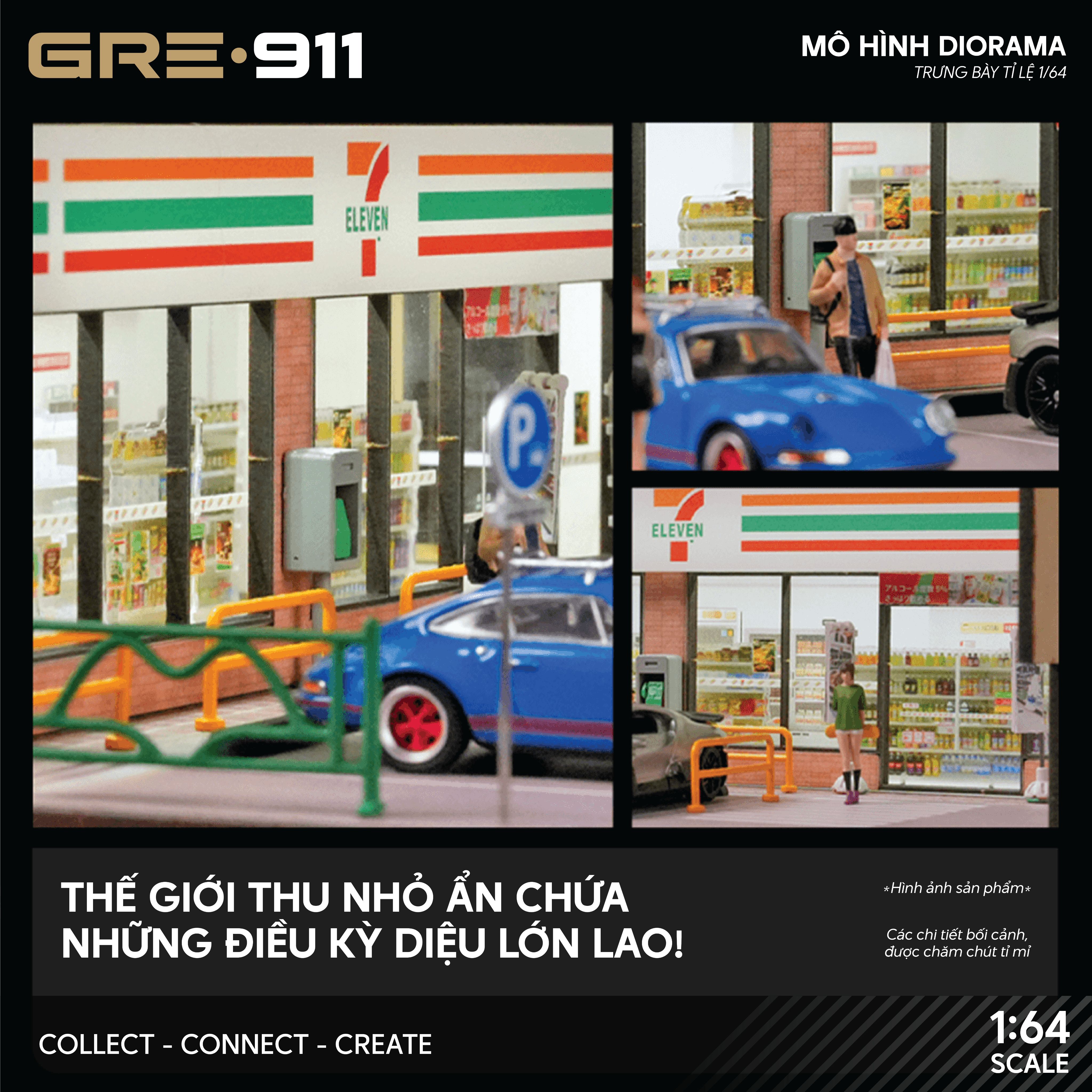 Mô hình Diorama Cửa hàng tiện lợi 7Eleven