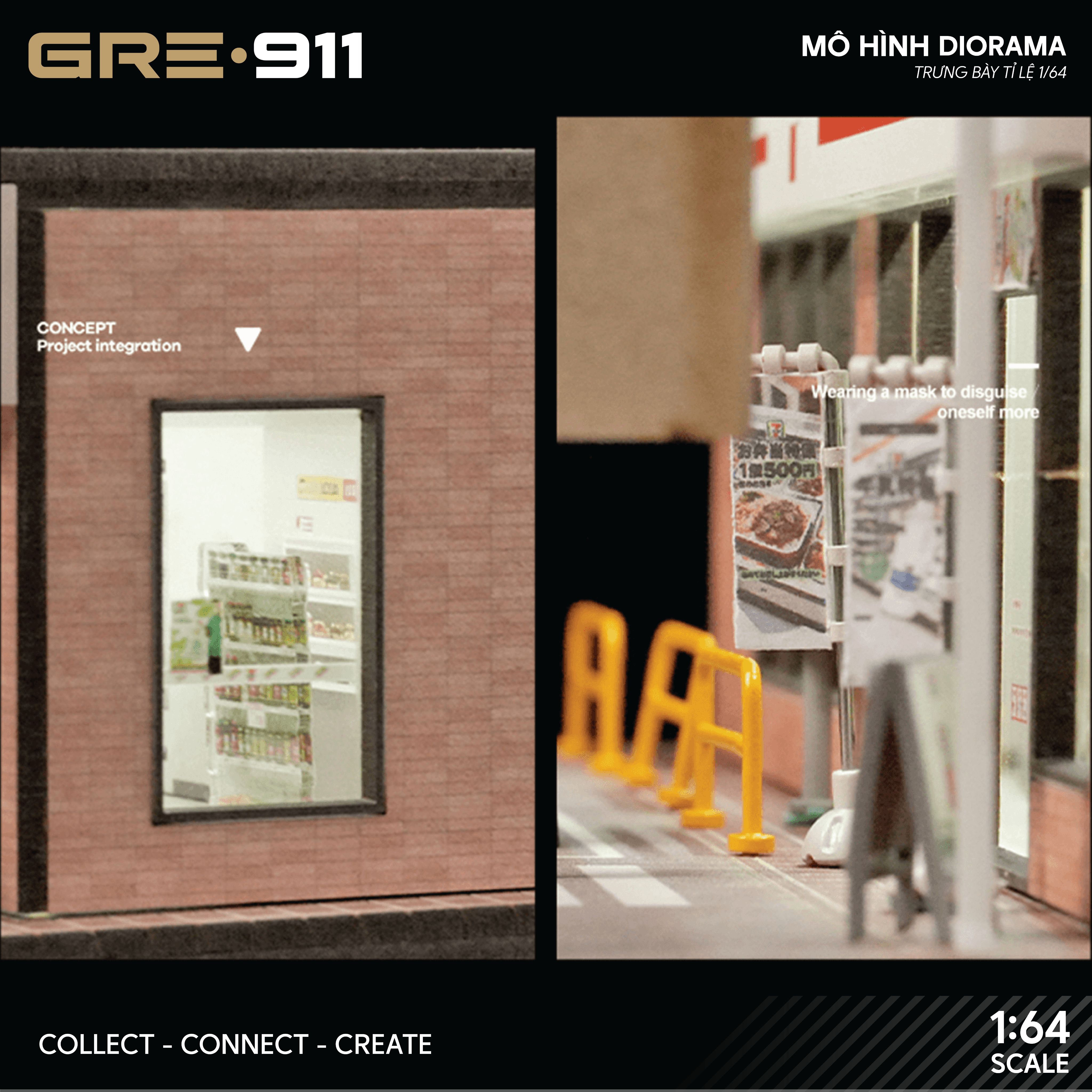 Mô hình Diorama Cửa hàng tiện lợi 7Eleven