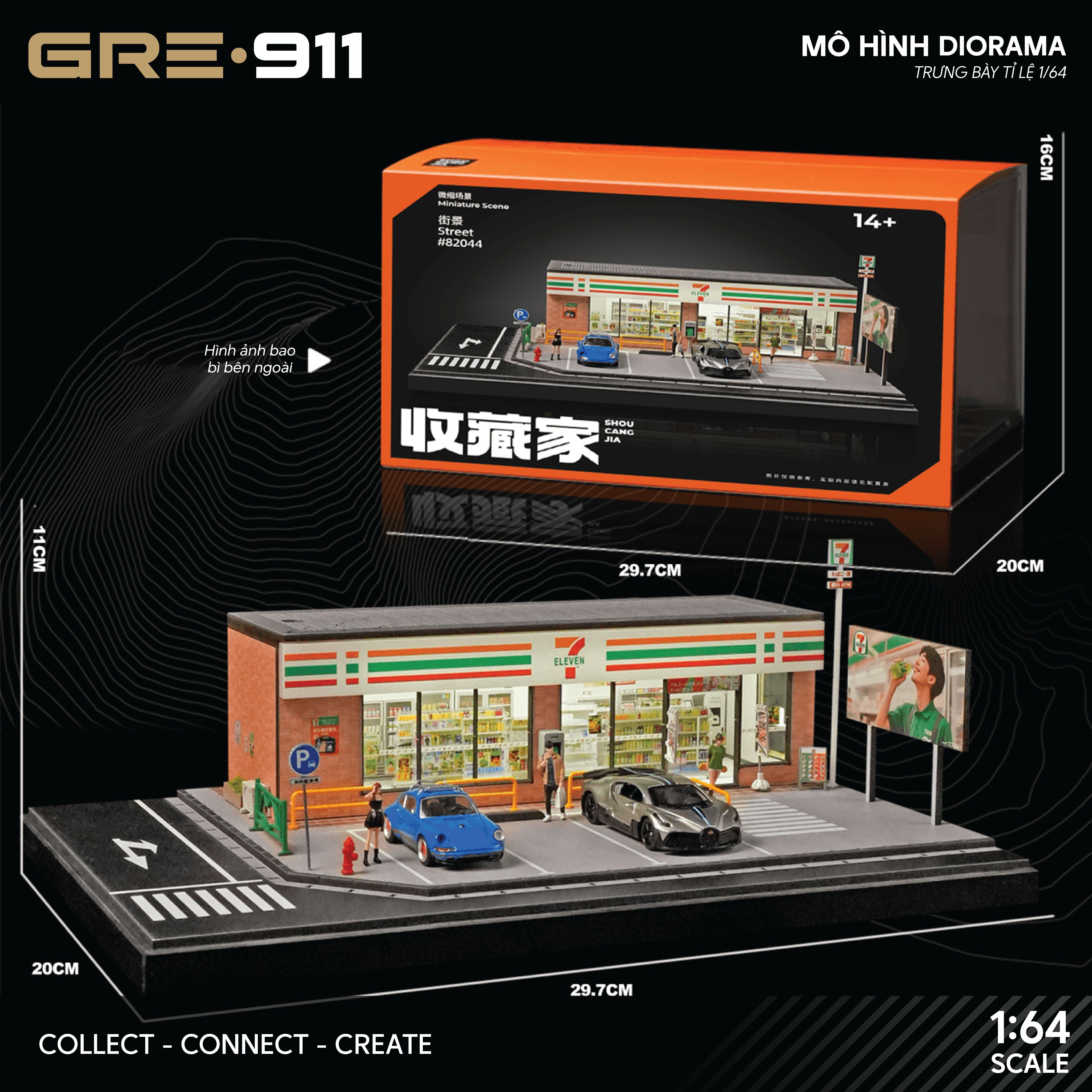 Mô hình Diorama Cửa hàng tiện lợi 7Eleven