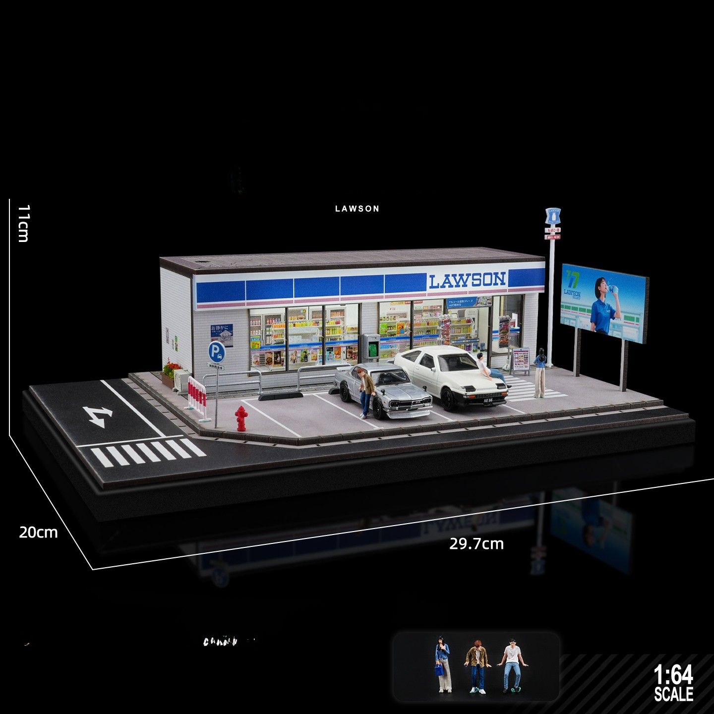Diorama 1:64 Lawson Convenience Store Scene