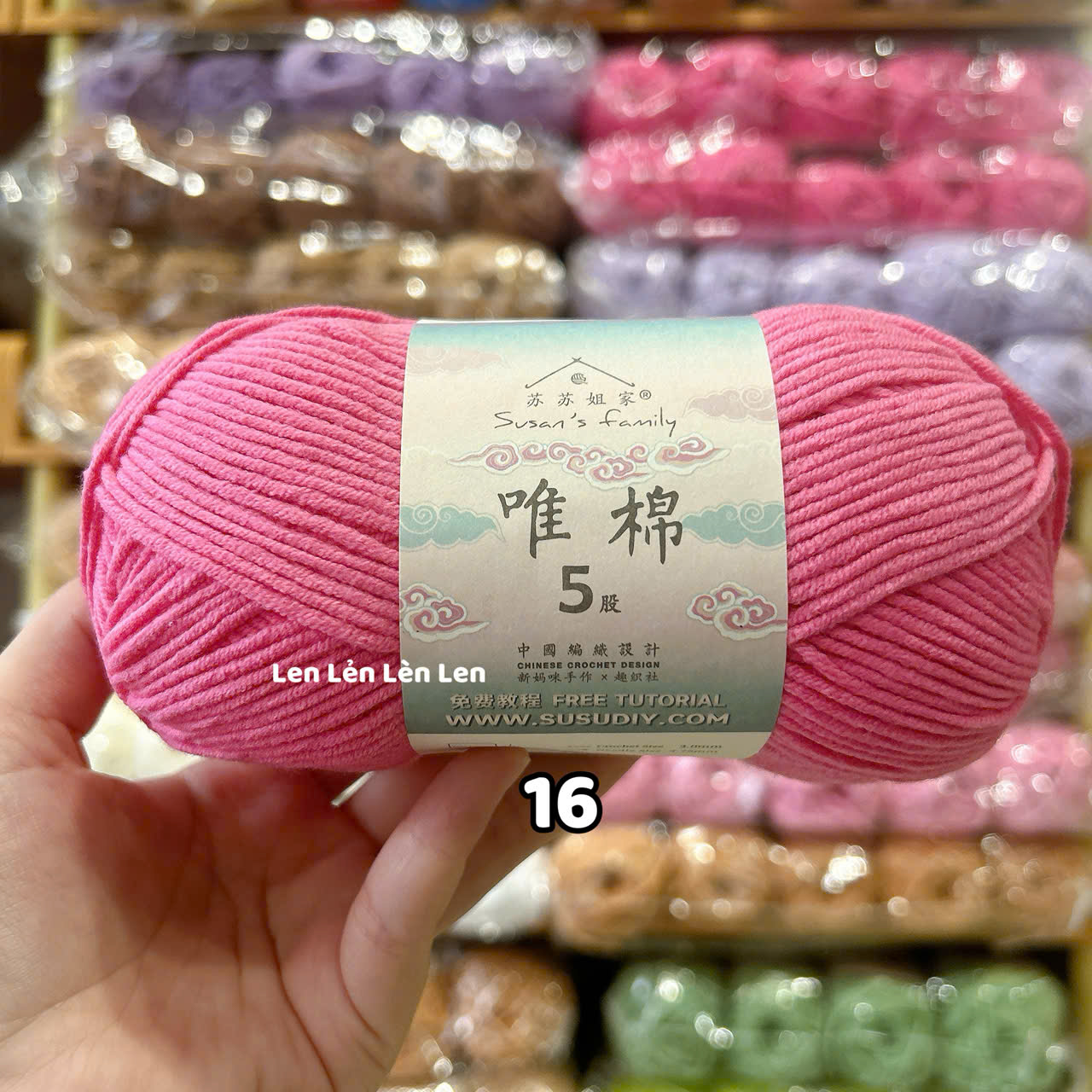 Len Susan Family 5 Nội Địa Trung-cuộn 100g (loại 1)