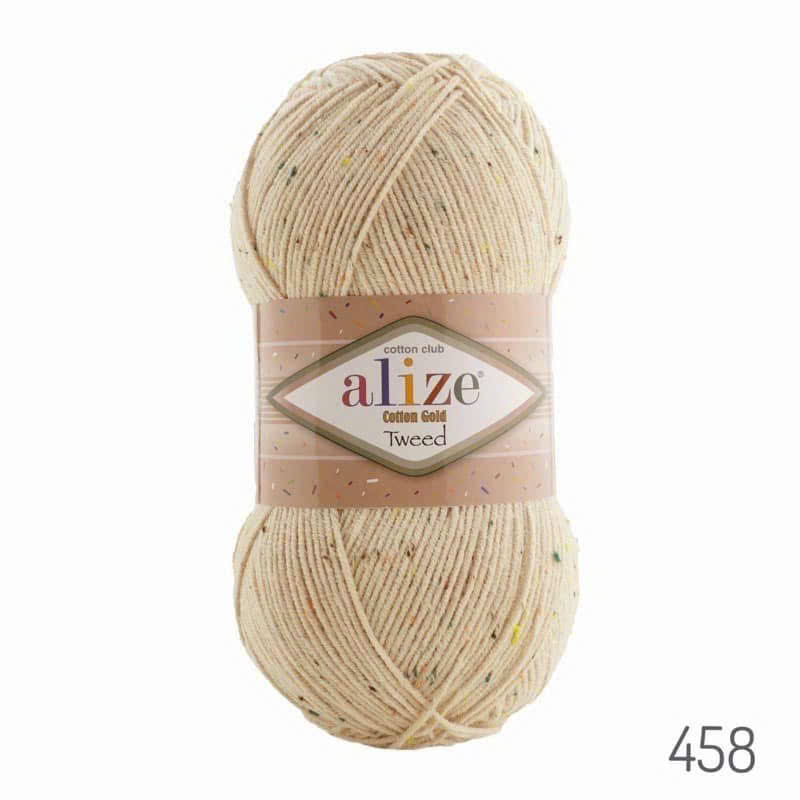 Len Alize Cotton Gold Tweed