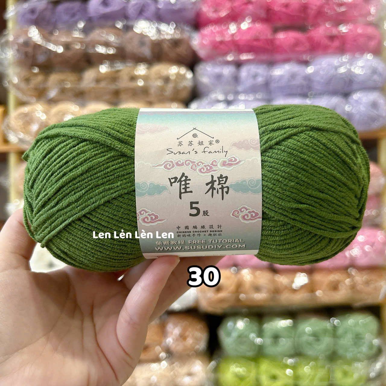 Len Susan Family 5 Nội Địa Trung-cuộn 100g (loại 1)