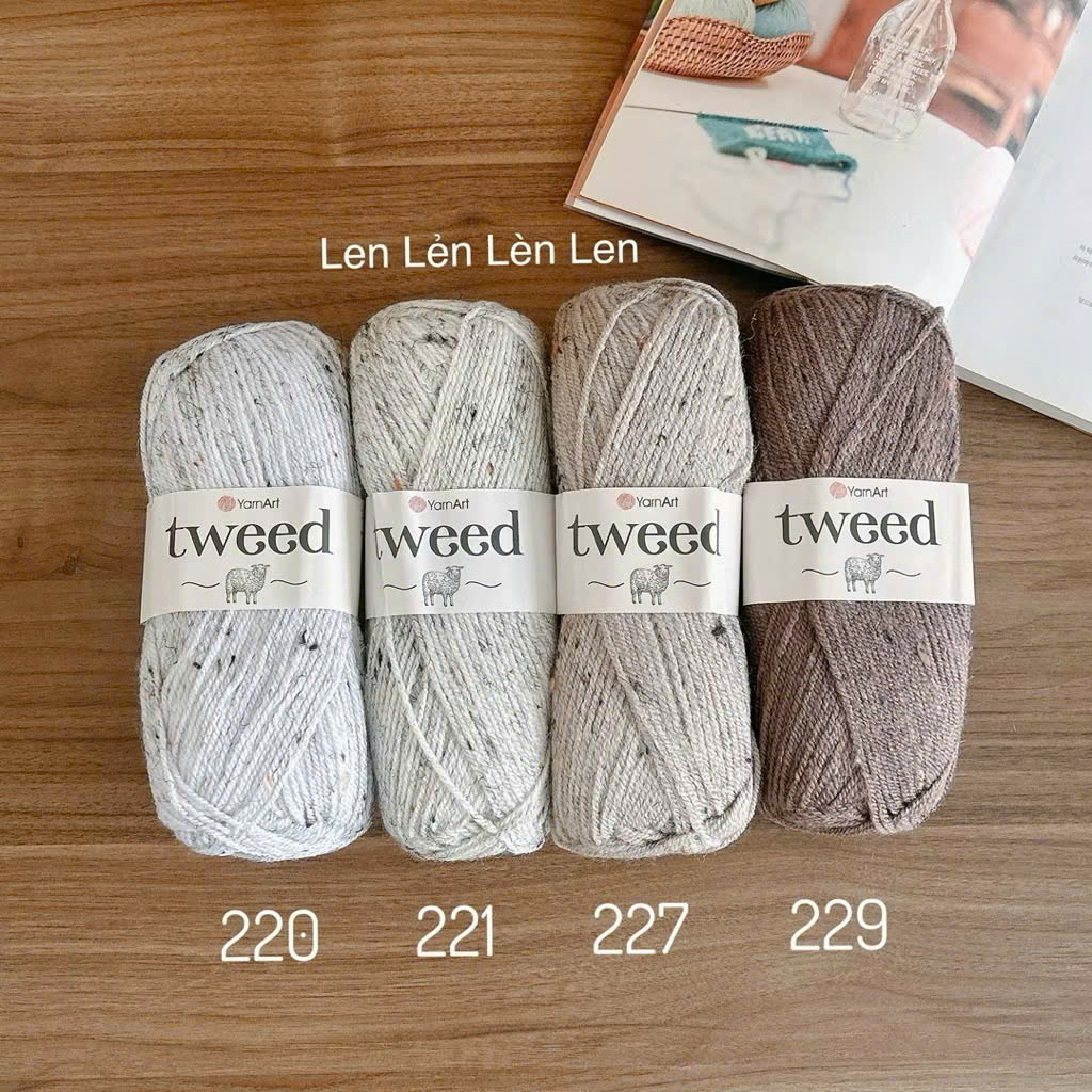 Len Yarnart Tweed - len lông cừu