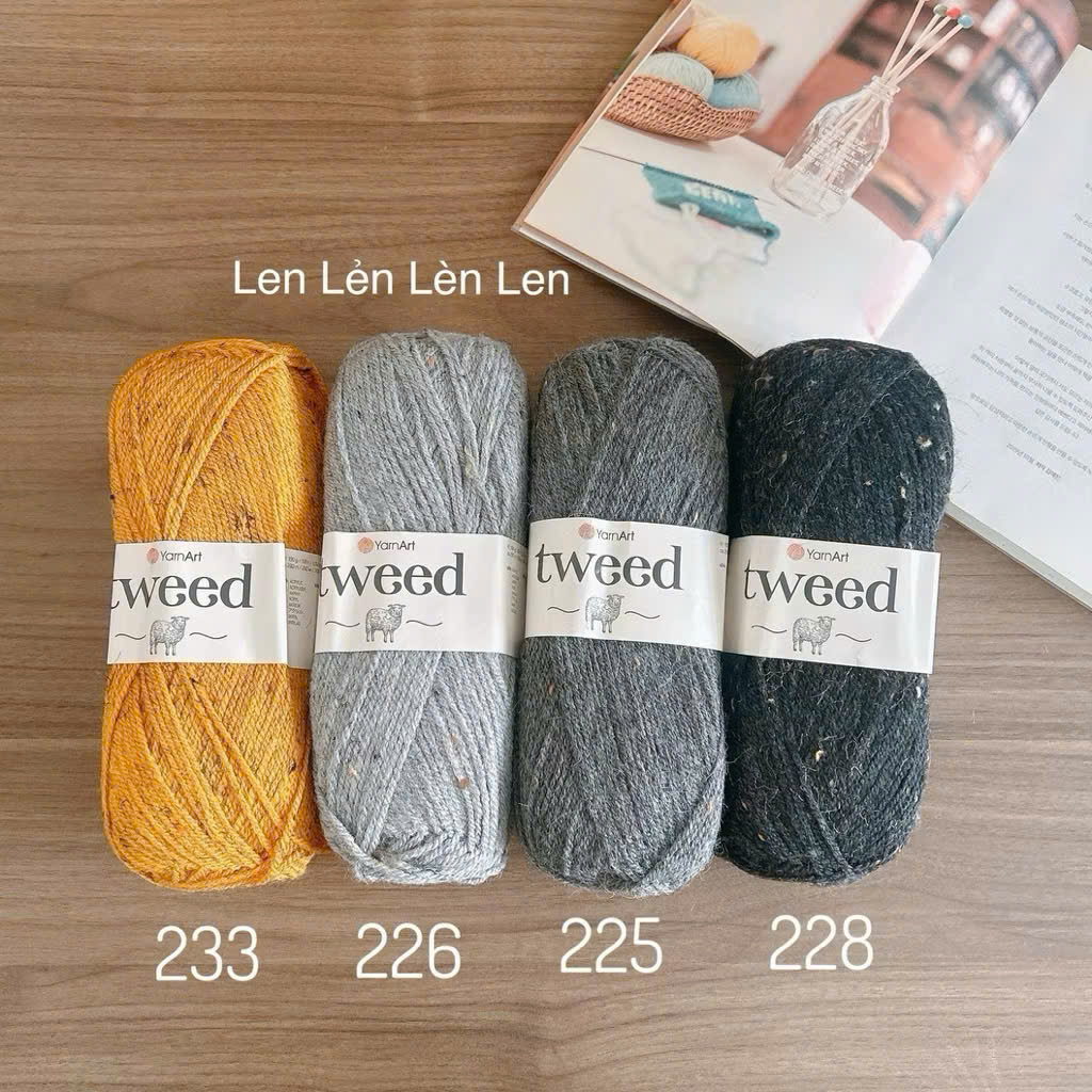 Len Yarnart Tweed - len lông cừu