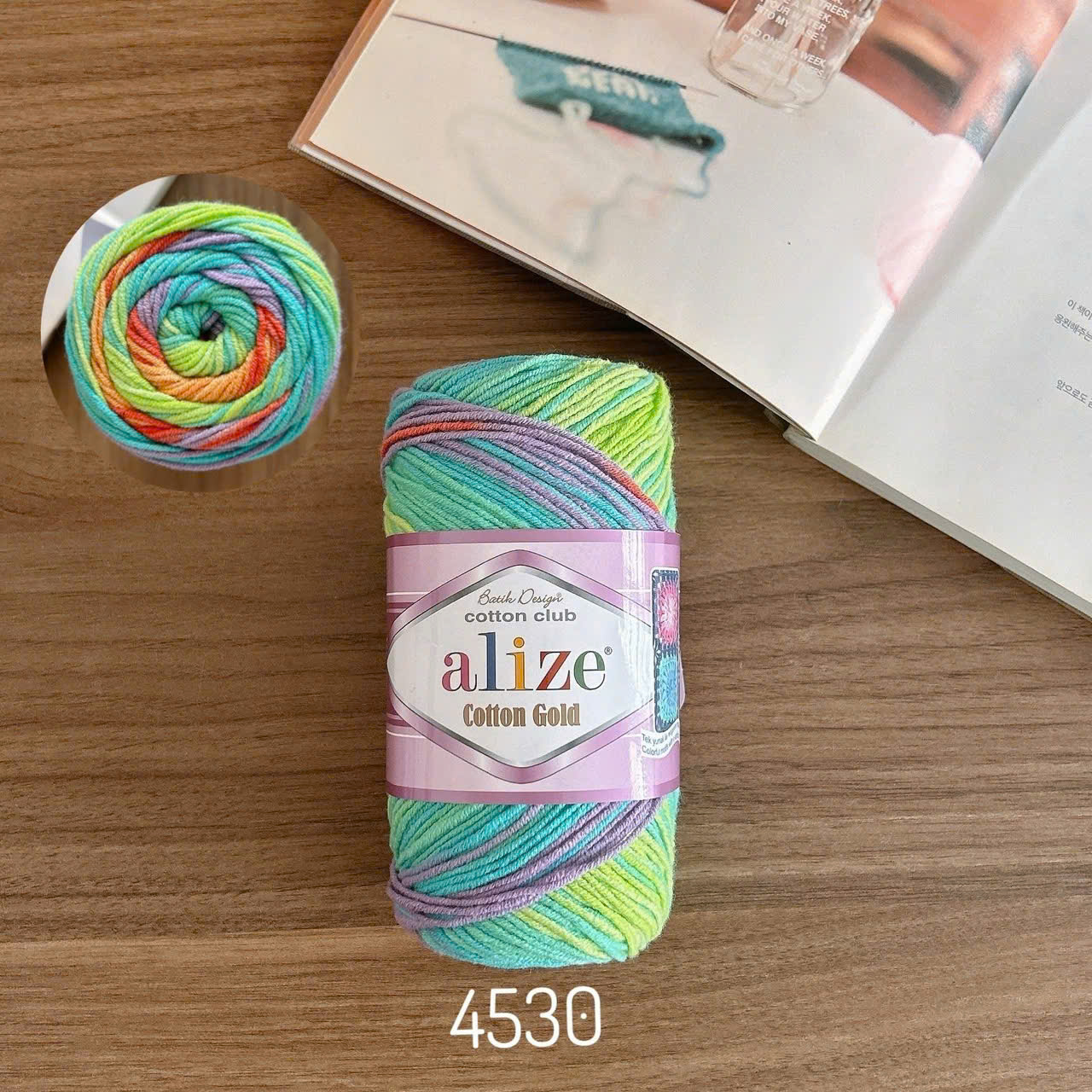 Len Alize Cotton Gold Batik