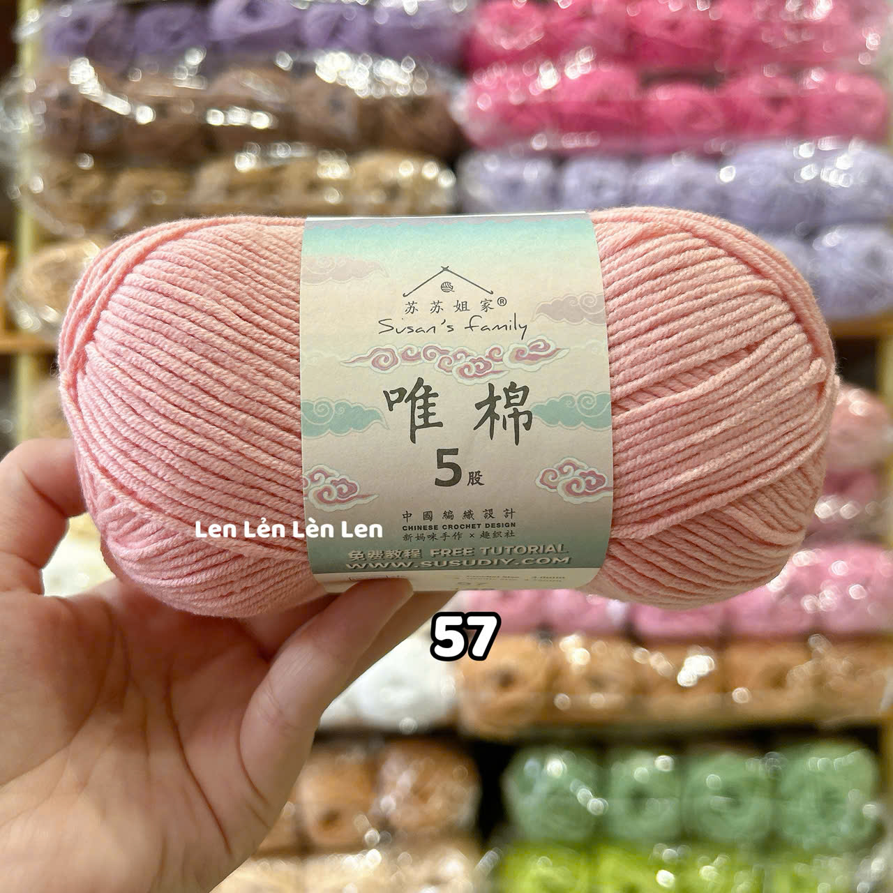 Len Susan Family 5 Nội Địa Trung-cuộn 100g (loại 1)