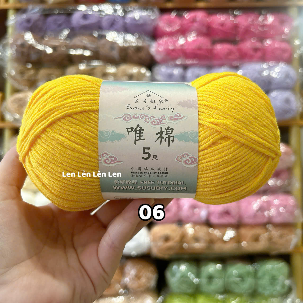 Len Susan Family 5 Nội Địa Trung-cuộn 100g (loại 1)
