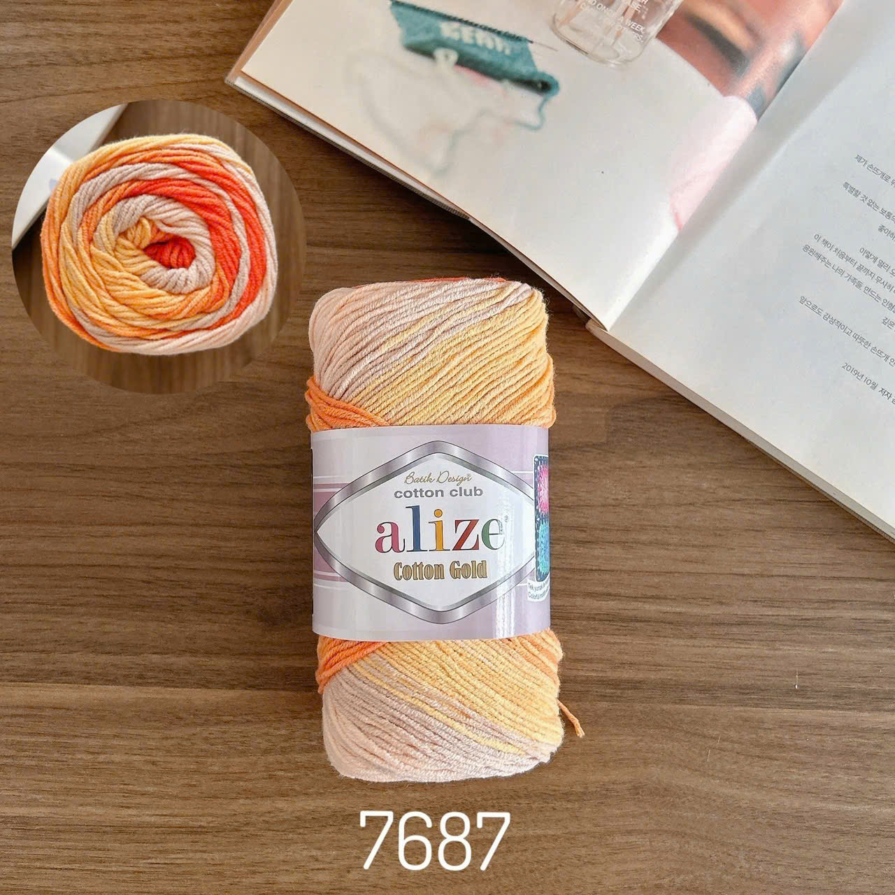 Len Alize Cotton Gold Batik