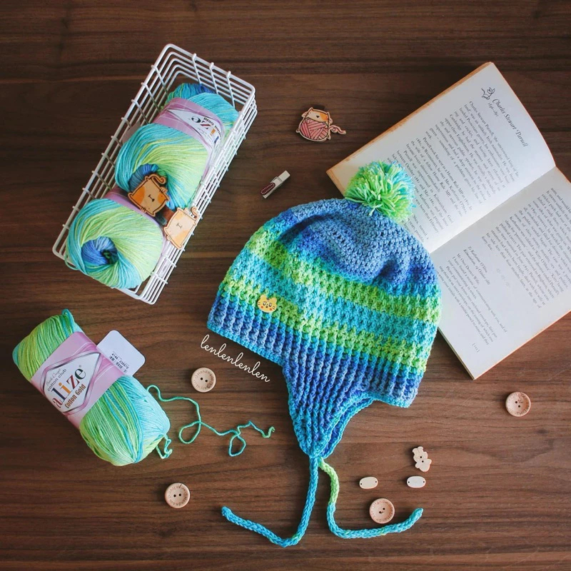 Len Alize Cotton Gold Batik