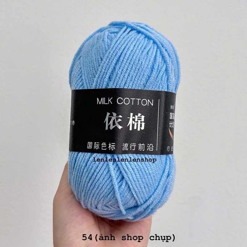 LEN MILK COTTON MÁC ĐEN 50G