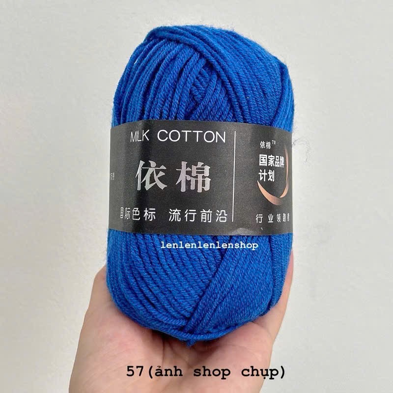 LEN MILK COTTON MÁC ĐEN 50G