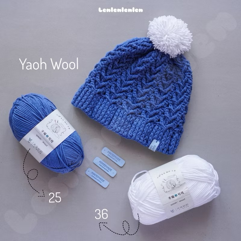 LEN YAOH WOOL 100G – Len Sợi To Móc Khăn, Mũ, Áo