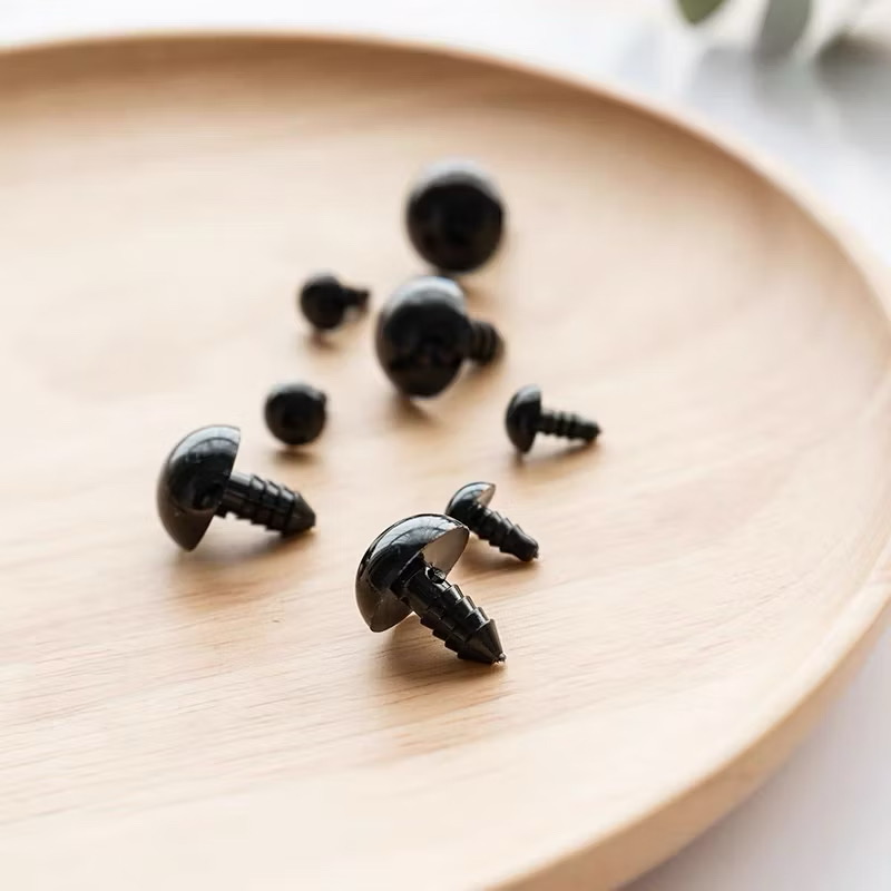 [Túi 5 cặp kèm chốt] Mắt chốt Thú Bông, mắt đen, mắt màu