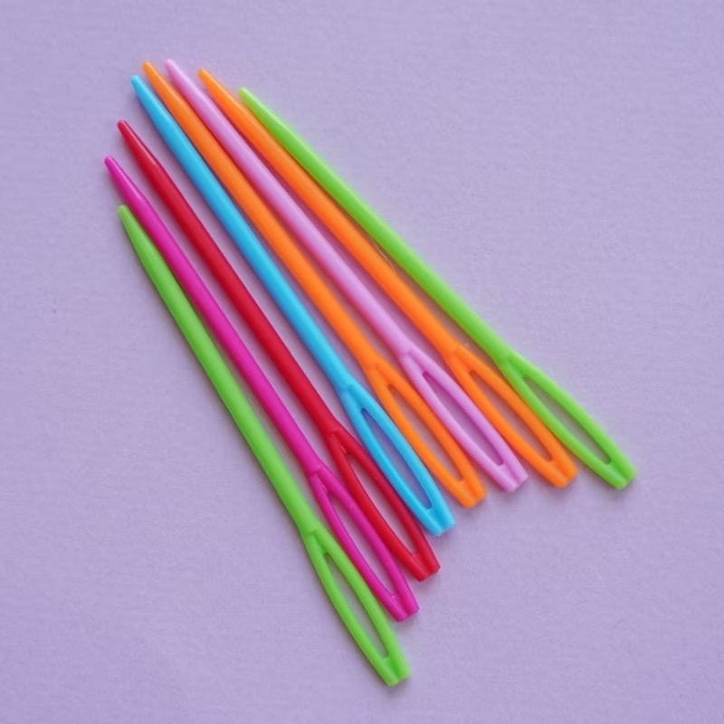 Kim Khâu Nhựa (set 5 cái) - Phù Hợp Len Sợi Vừa-To