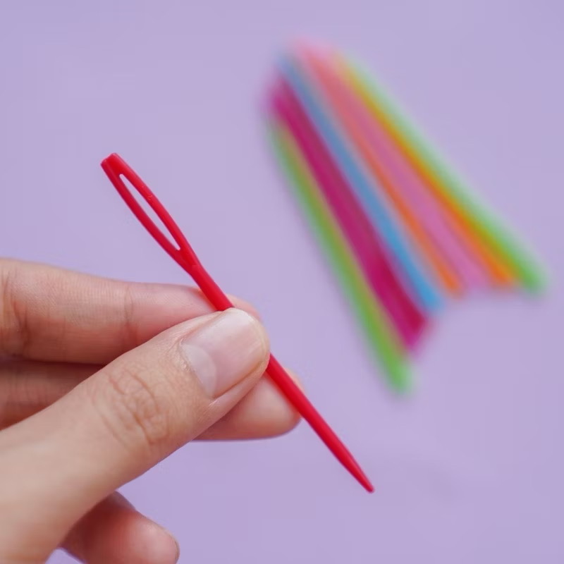 Kim Khâu Nhựa (set 5 cái) - Phù Hợp Len Sợi Vừa-To