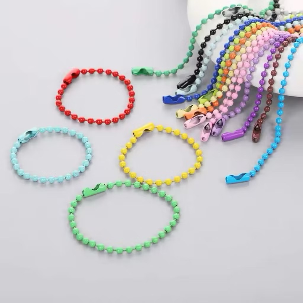 [Túi 10 cái] Móc khóa bi nhiều màu – Phụ kiện handmade