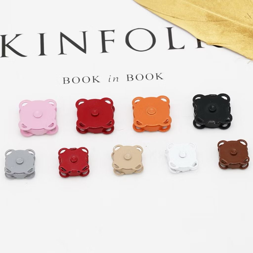 Nút Hít Nam Châm - Khuy nam châm gài túi/ví, phụ kiện túi handmade, không gỉ