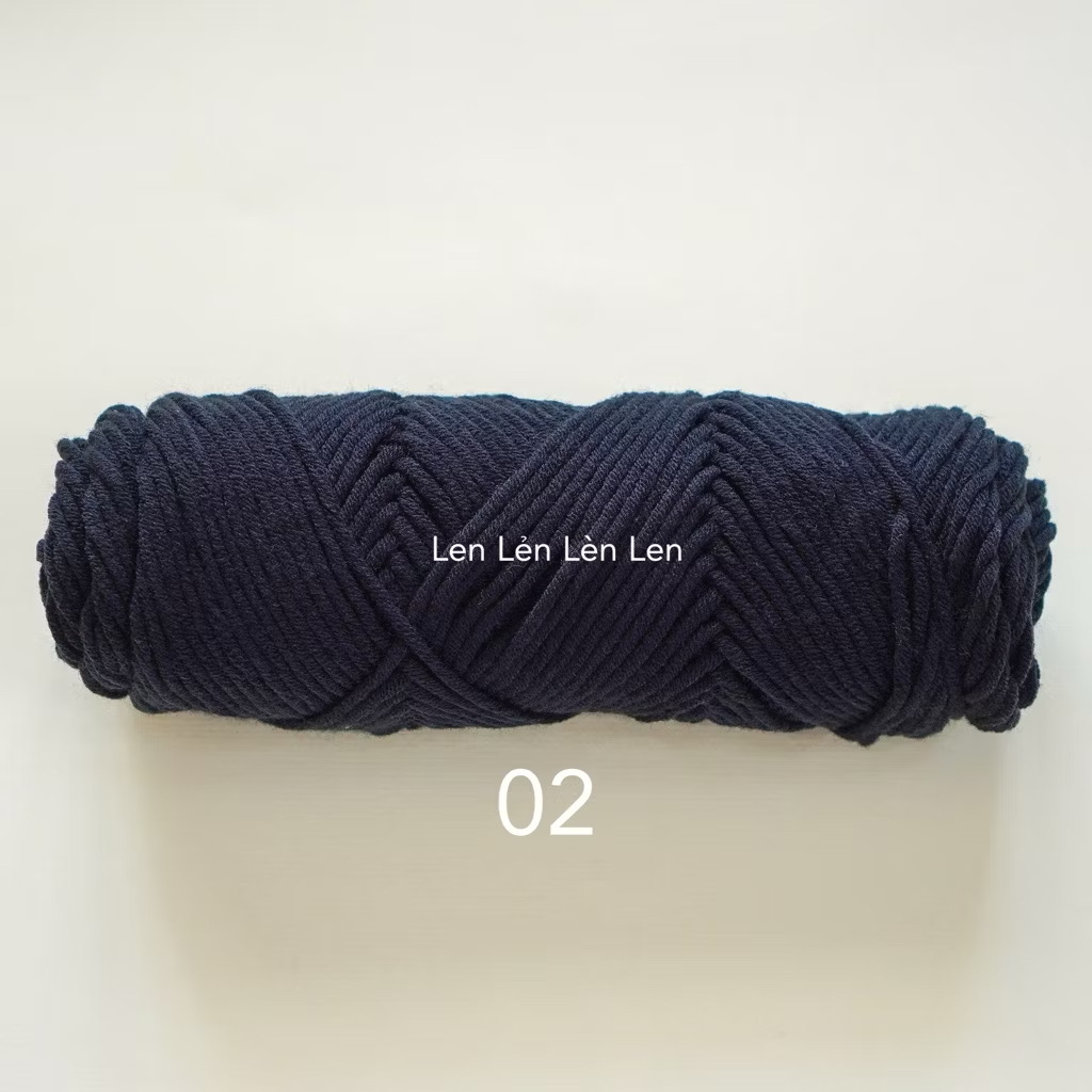 Len Cotton Love 100g - len đan móc khăn, mũ
