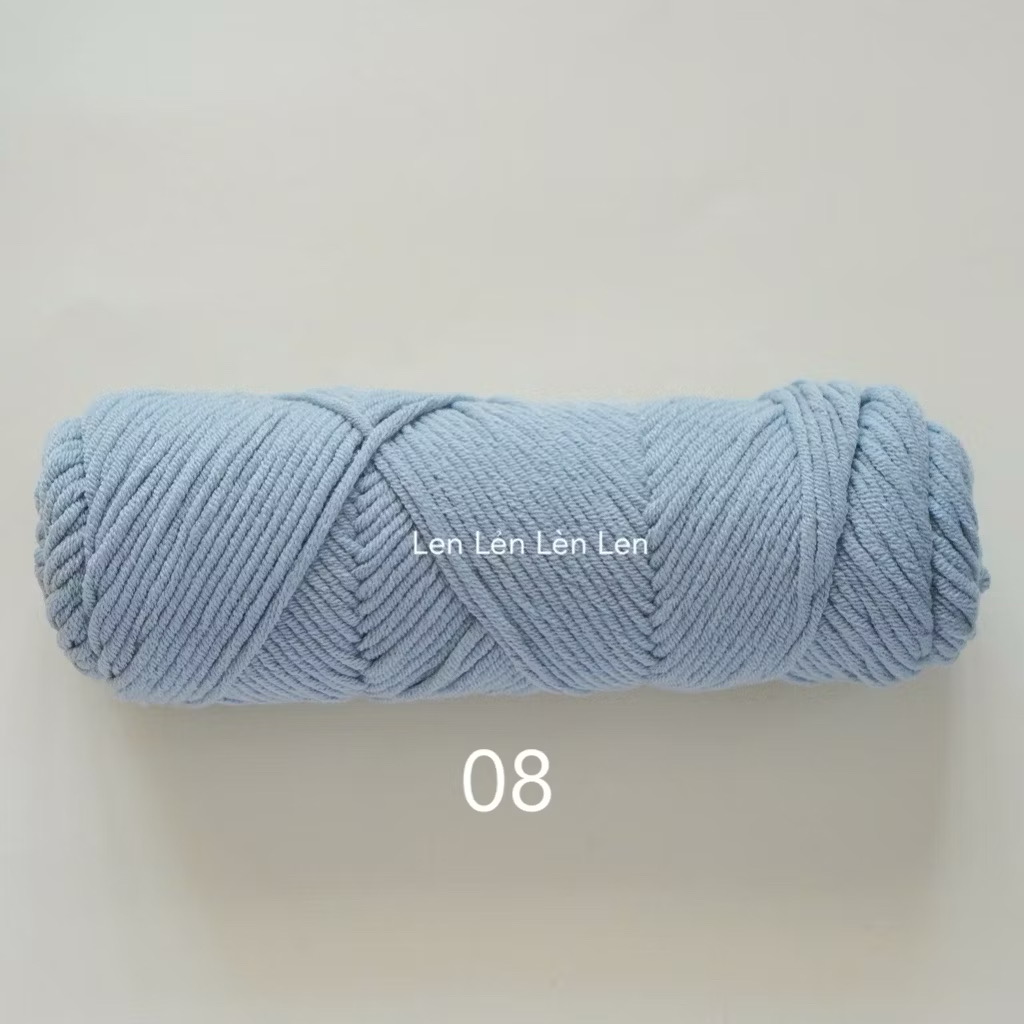 Len Cotton Love 100g - len đan móc khăn, mũ