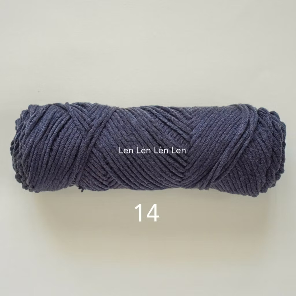 Len Cotton Love 100g - len đan móc khăn, mũ