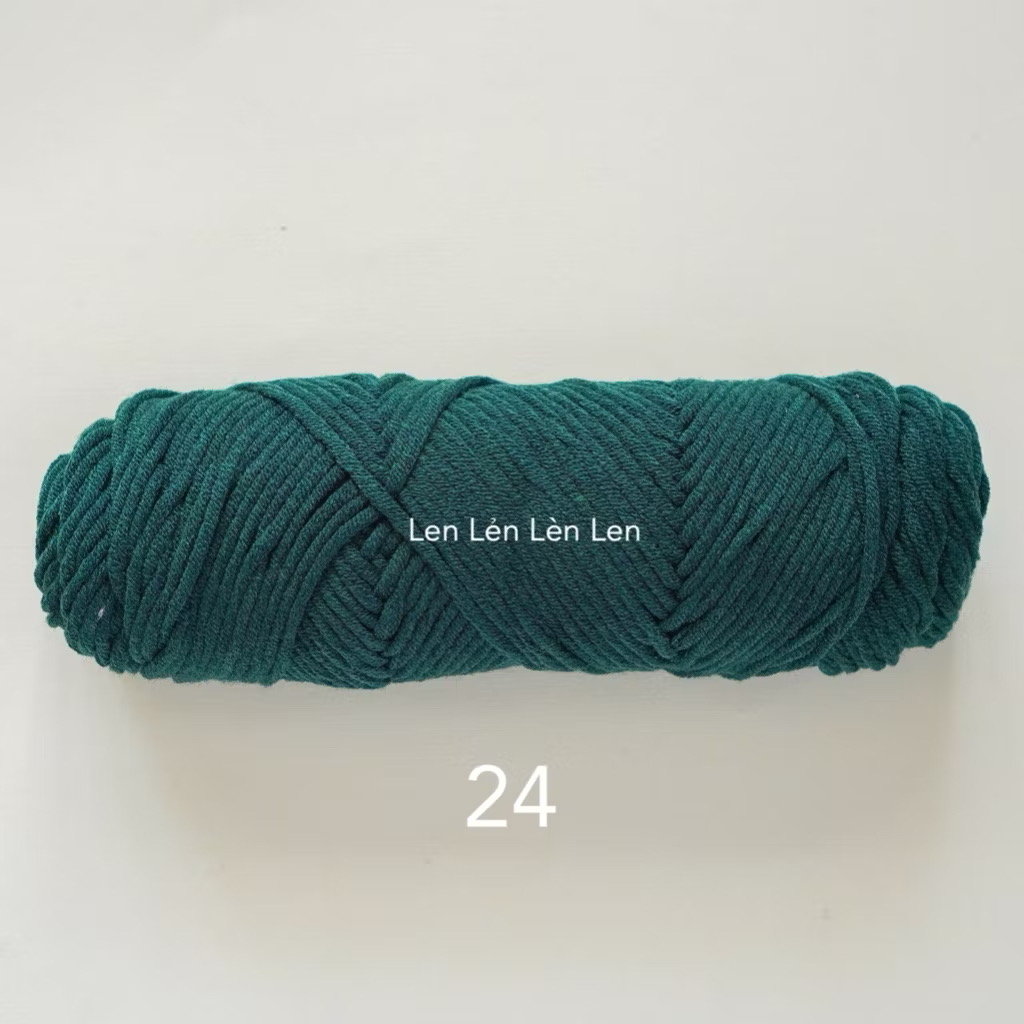 Len Cotton Love 100g - len đan móc khăn, mũ