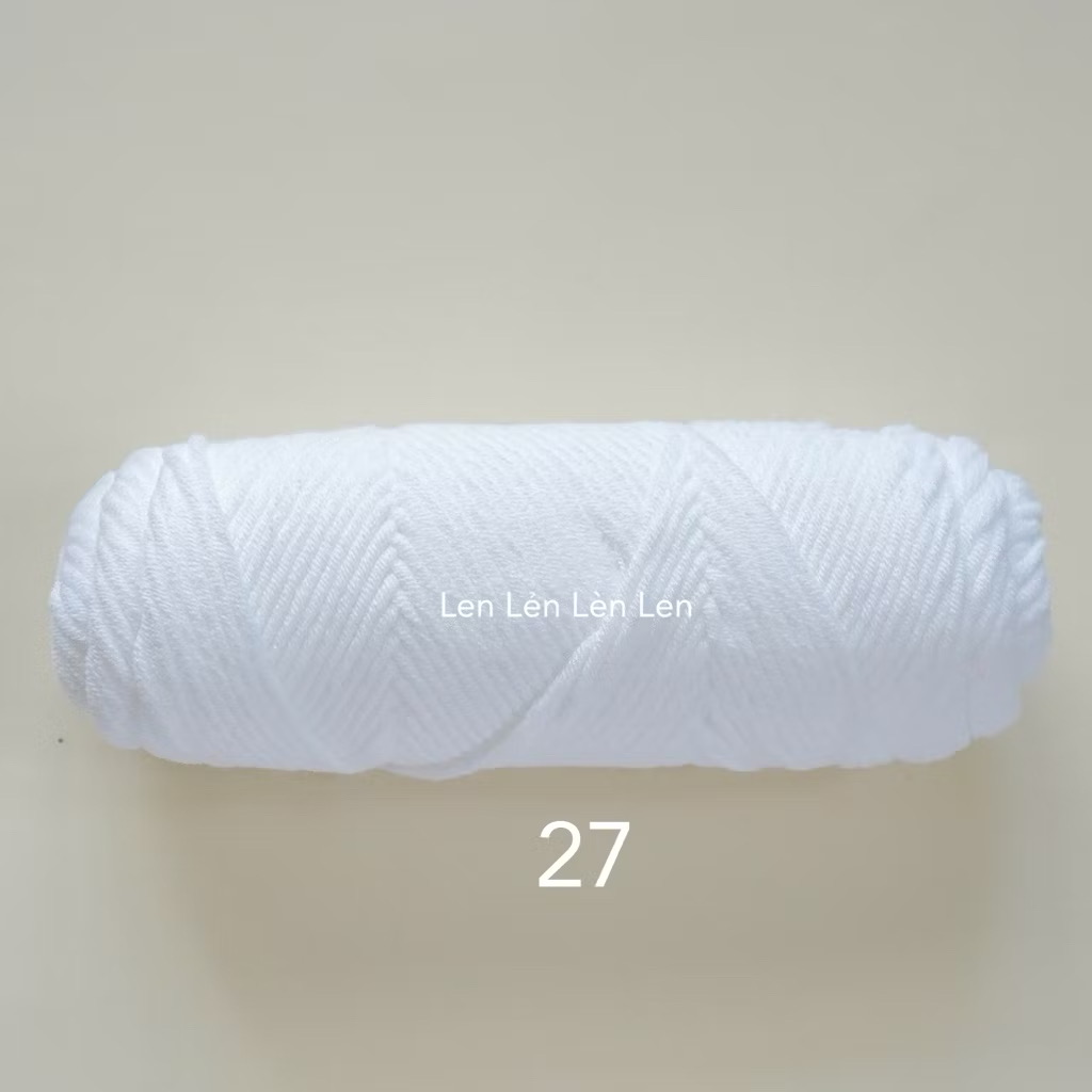 Len Cotton Love 100g - len đan móc khăn, mũ