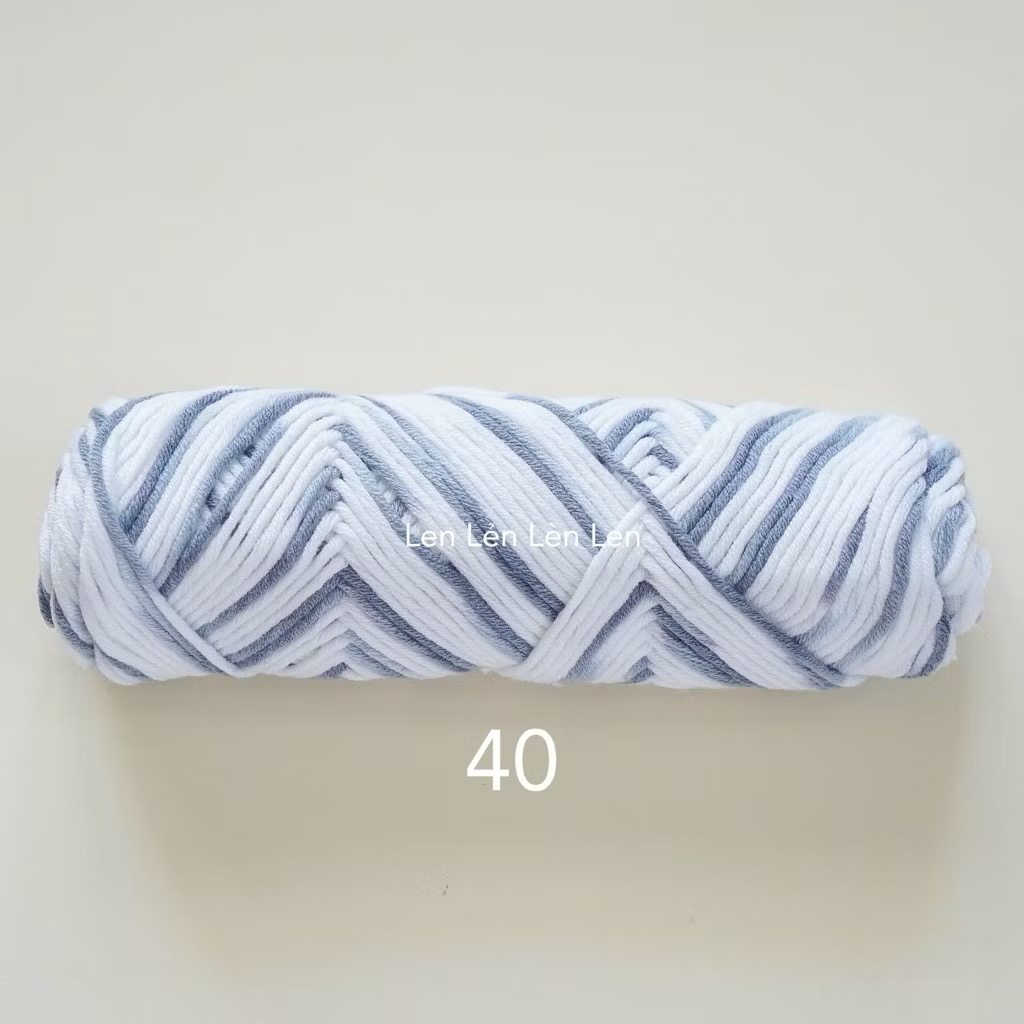 Len Cotton Love 100g - len đan móc khăn, mũ