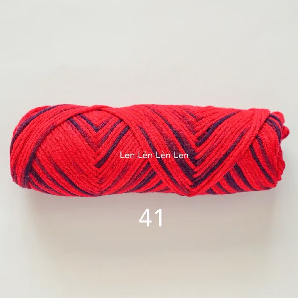 Len Cotton Love 100g - len đan móc khăn, mũ