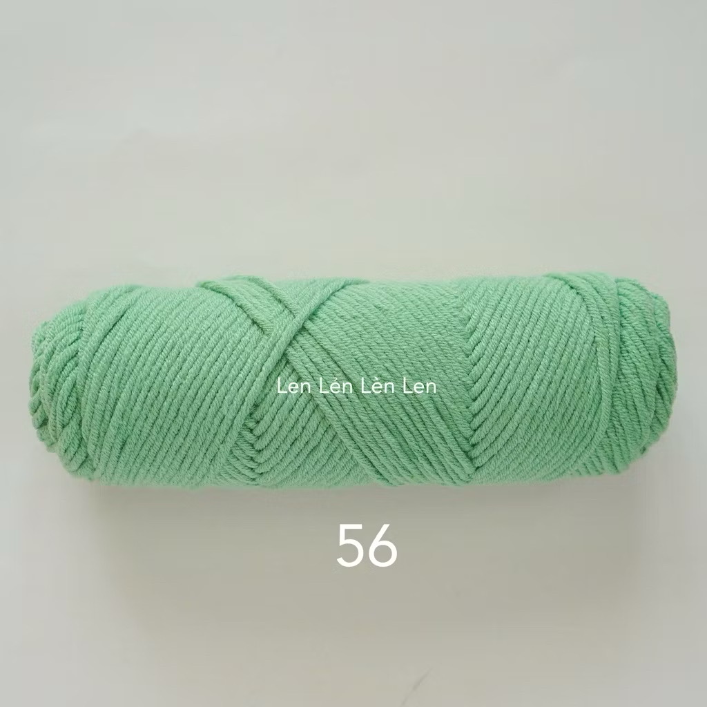 Len Cotton Love 100g - len đan móc khăn, mũ