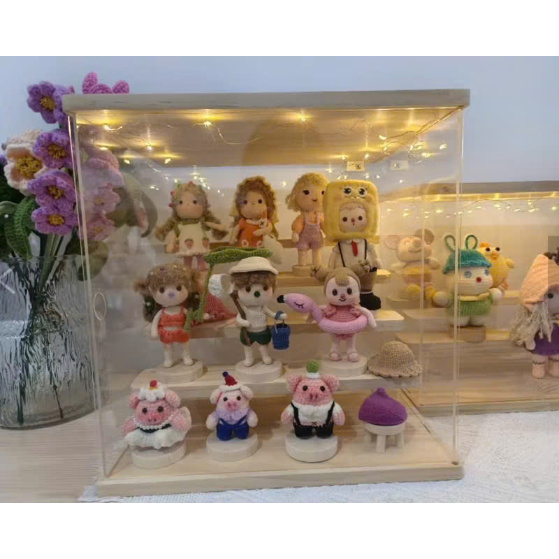 Đế Gỗ Cắm Búp Bê, thú bông, đế trưng bày đồ handmade