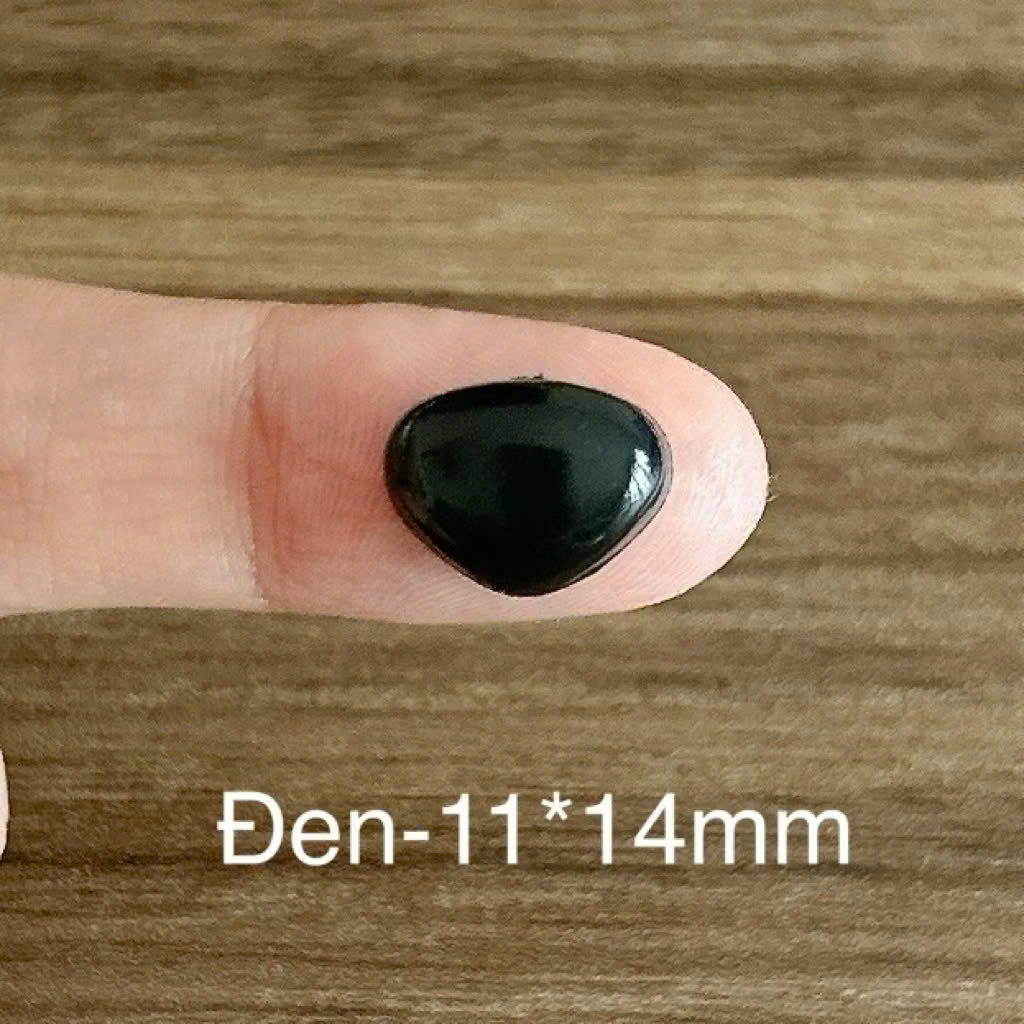 [Túi 10 cái] Mũi Thú Dán, mũi nhựa handmade không kèm chốt, dùng làm thú bông Amigurumi