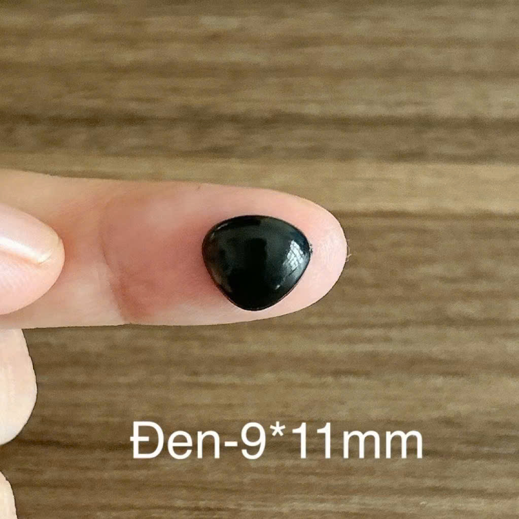 [Túi 10 cái] Mũi Thú Dán, mũi nhựa handmade không kèm chốt, dùng làm thú bông Amigurumi