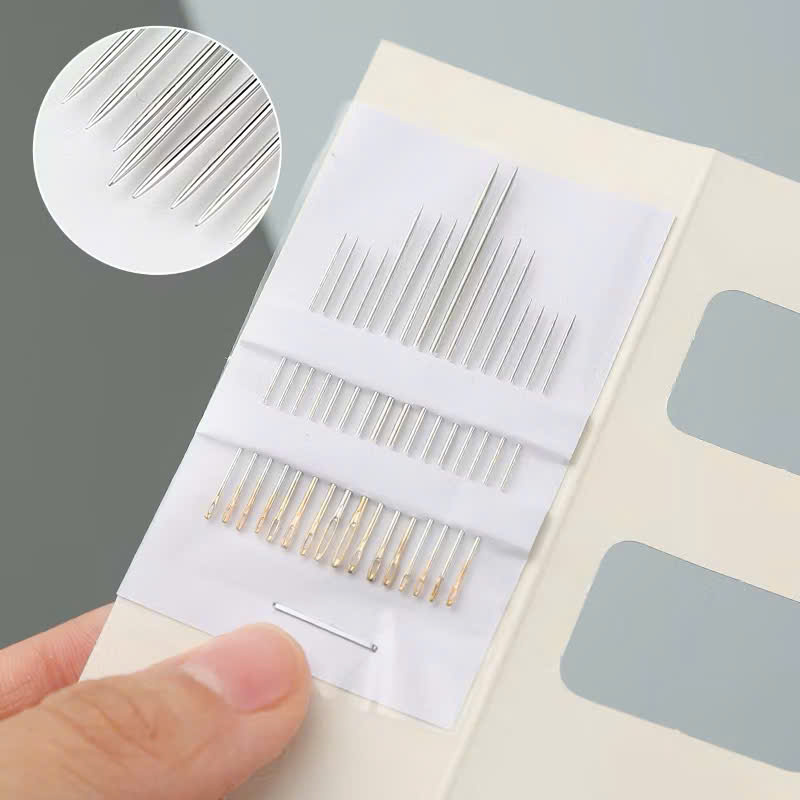 Kim Khâu Chỉ Đuôi vàng đầu nhọn vỉ 16 cái