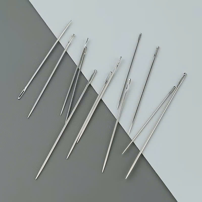 Vỉ Kim Khâu Chỉ Đuôi Bạc 12 Kim, đầu nhọn