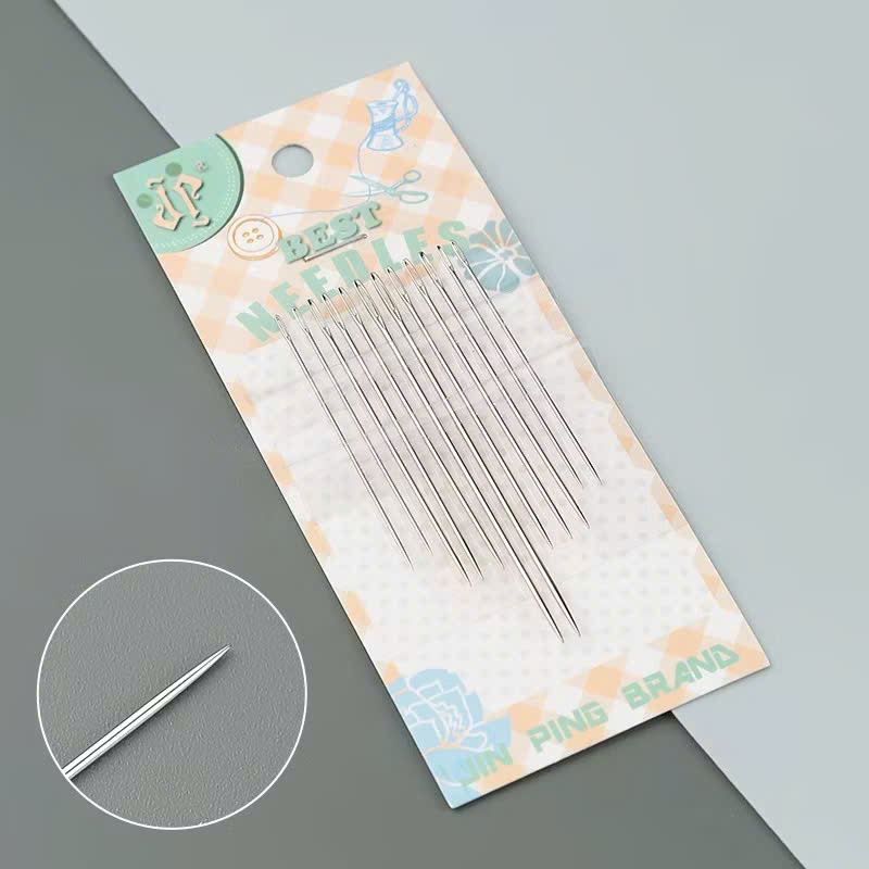 Vỉ Kim Khâu Chỉ Đuôi Bạc 12 Kim, đầu nhọn