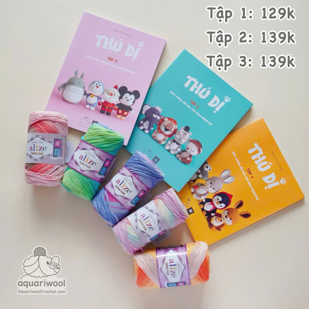 Seri Thú Dị, sách hướng dẫn móc thú bông Amigurumi