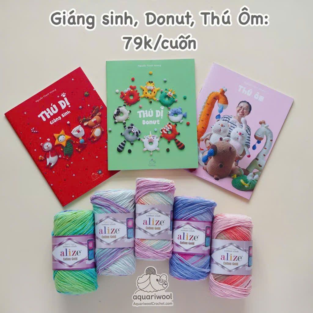 Seri Thú Dị, sách hướng dẫn móc thú bông Amigurumi