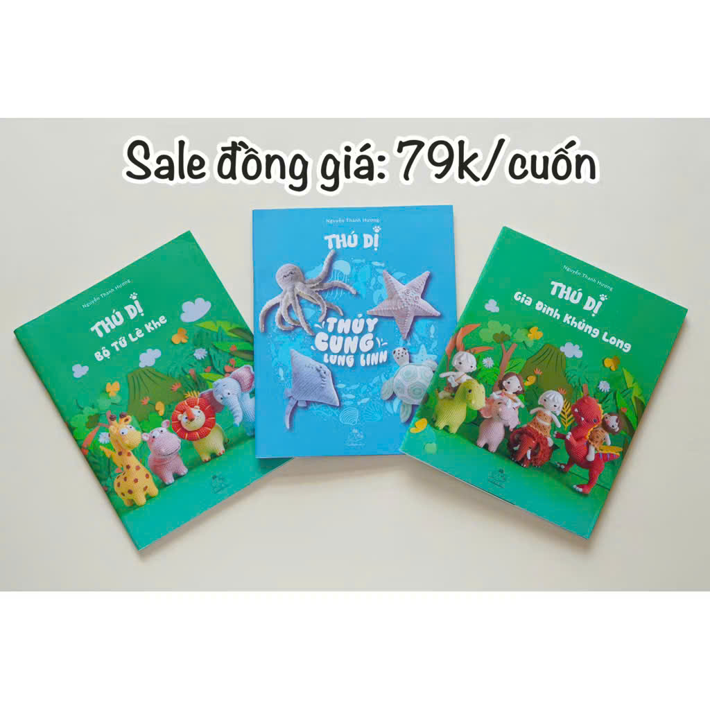 Seri Thú Dị, sách hướng dẫn móc thú bông Amigurumi
