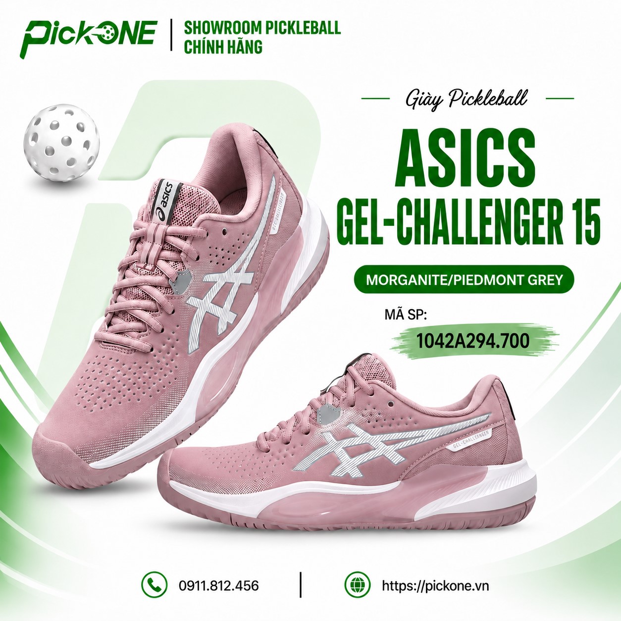 Giày Pickleball ASICS Gel-Challenger 15 MORGANITE/PIEDMONT GREY