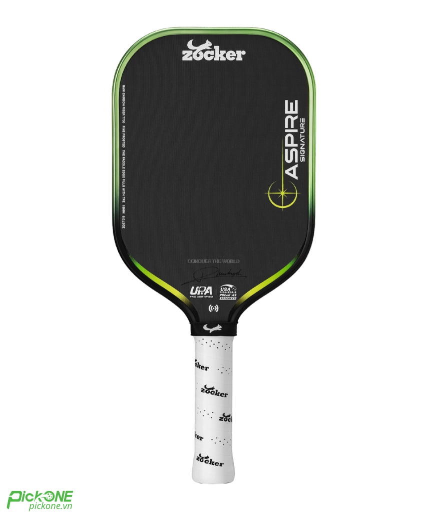 Vợt Pickleball Zocker Aspire Signature 16mm