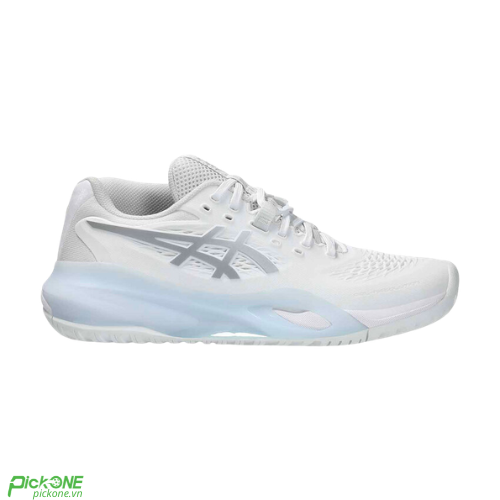 Giày Pickleball Nữ Asics GEL-RESOLUTION X WHITE/PURE SILVER