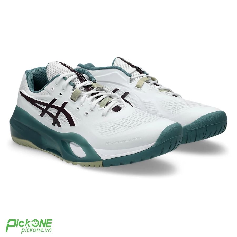 Giày Pickleball/Tennis Asics GEL-RESOLUTION X White/Dark Aubergine 1041A481.104