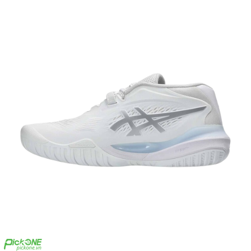 Giày Pickleball Nữ Asics GEL-RESOLUTION X WHITE/PURE SILVER