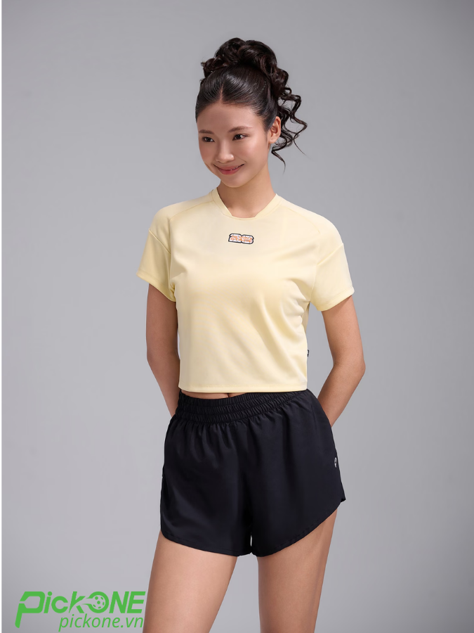 Áo croptop Exdry ProActive World cup (Vàng/Be/Đỏ)