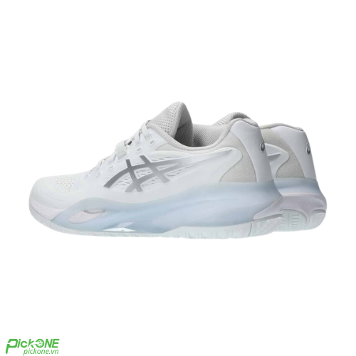 Giày Pickleball Nữ Asics GEL-RESOLUTION X WHITE/PURE SILVER