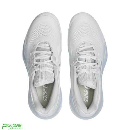 Giày Pickleball Nữ Asics GEL-RESOLUTION X WHITE/PURE SILVER